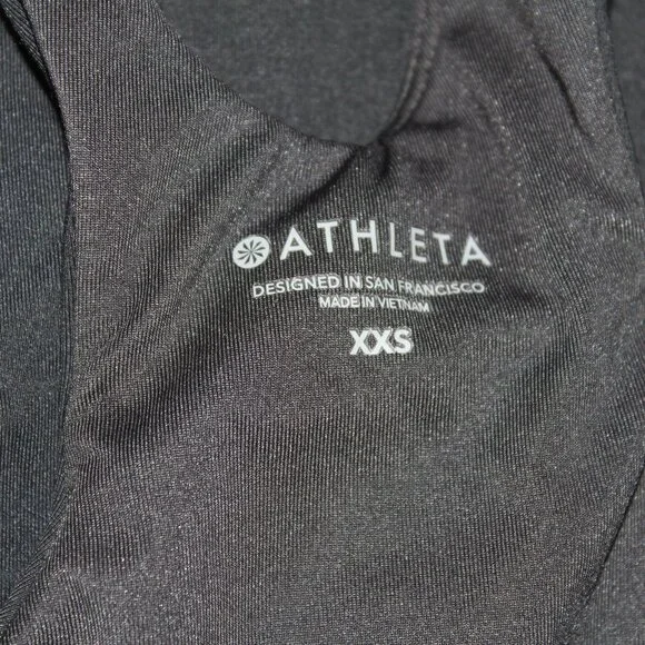 Athleta Black Conscious Crop Sports Bra (803) - Picture 7 of 9